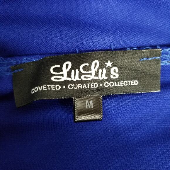 LuLu's X-Specially Enticing Royal Blue Bodycon Dress Size M Medium - Picture 5 of 7